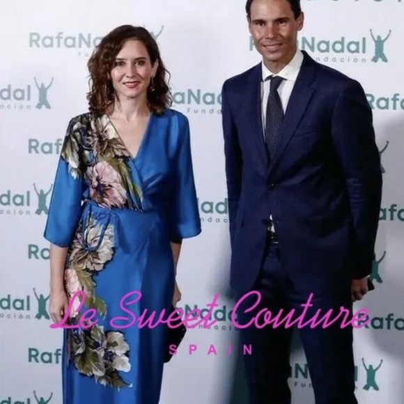 BNWTZARA SS21 BLUISH FLORAL WRAP DRESS 8866/327 Medium - Picture 1 of 7